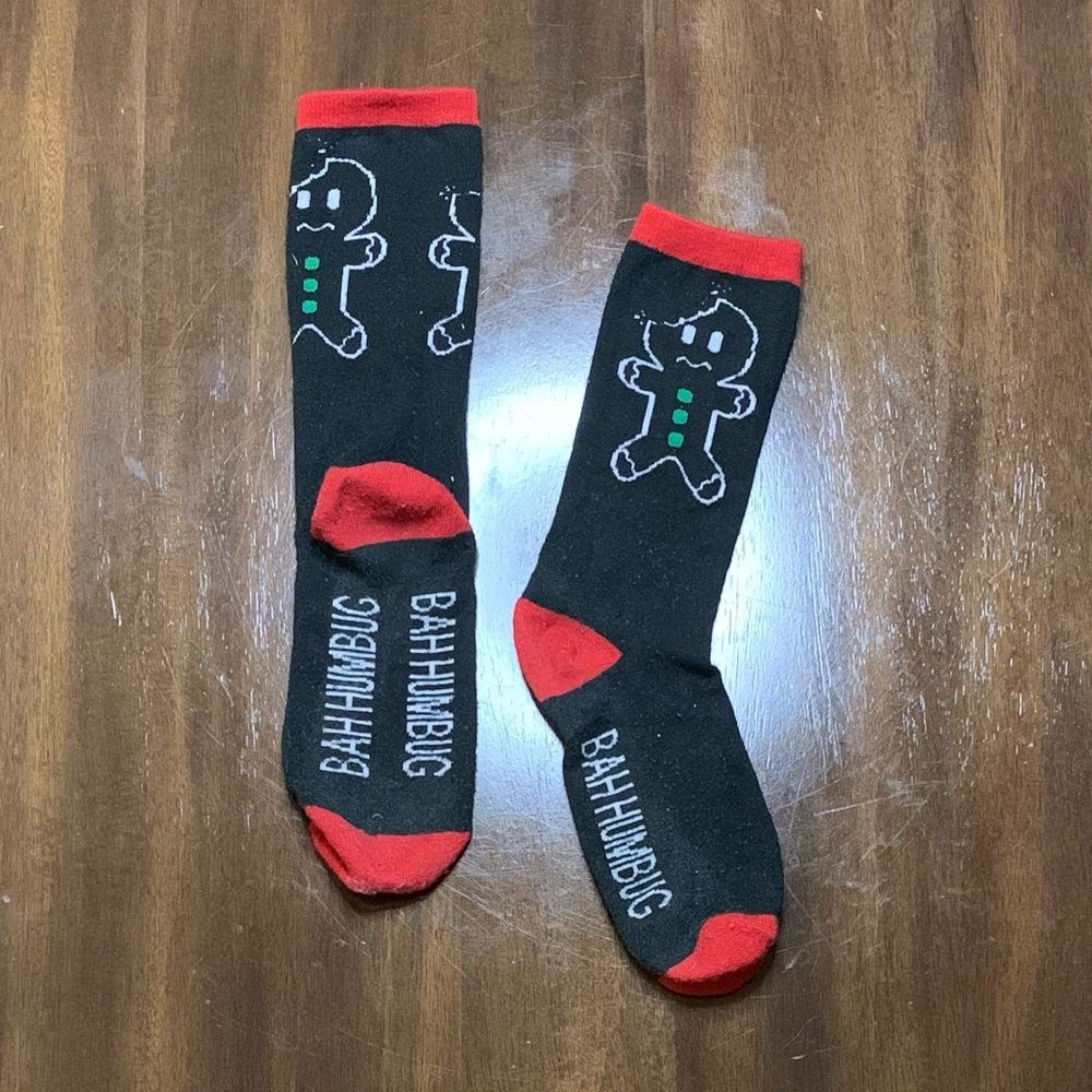 Bah Humbug! Crew Length Novelty Christmas Socks